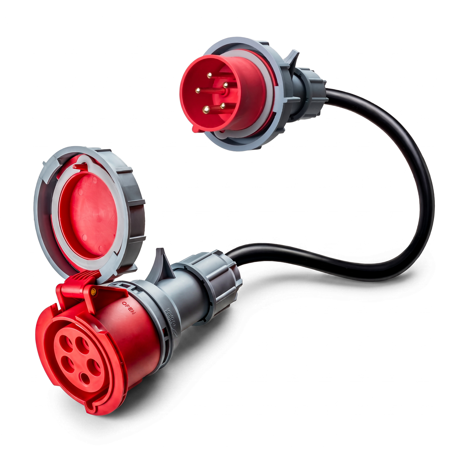 32A 5-pole commando to 16A 5-pole commando Adapter