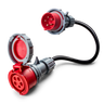 16A 5-pole to 32A 5-pole commando adapter