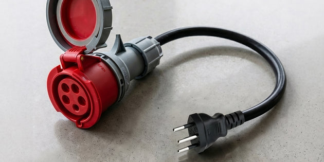 32A 5-pole commando to Type J Adapter for Switzerland