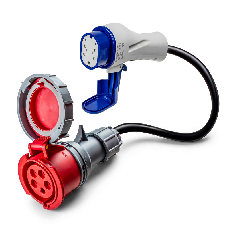 32A 5-pole commando to Type 3 adapter