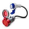 32A 5-pole commando to Type 3 adapter