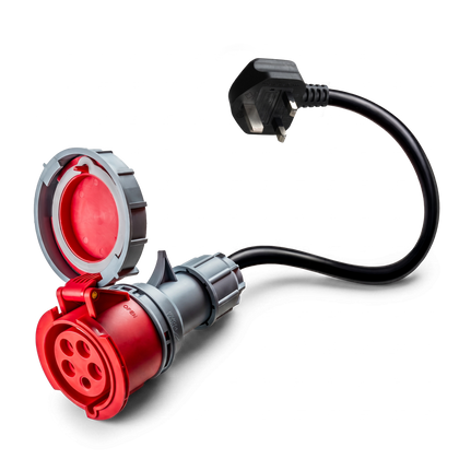 16A 5-pole to Type G for UK adapter