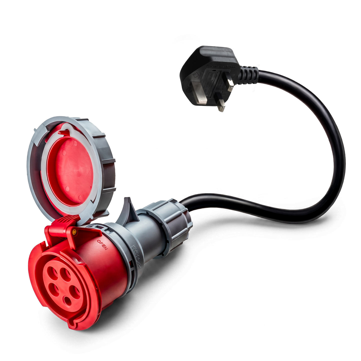 16A 5-pole to Type G for UK adapter