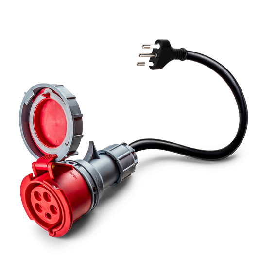 32A 5-pole commando to Type L Adapter for Italy