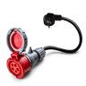 32A 5-pole commando to Schuko Adapter