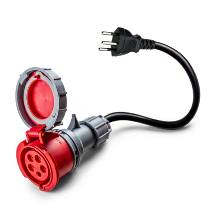 16A 5-pole to Type J for Switzerland adapter