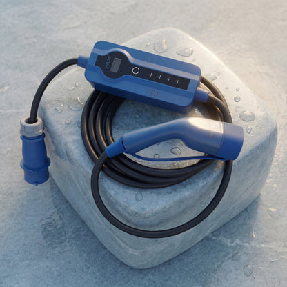 Voldt® Portable EV charger commando plug | 1 phase | 8A - 32A | 7.4kW + APP