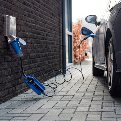 Voldt® Portable EV charger commando plug | 1 phase | 8A - 16A | 3.7kW + APP