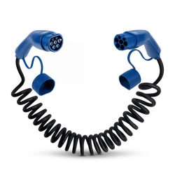 Type 2  | mode 3 | 16A | 11kW | coiled charging cable