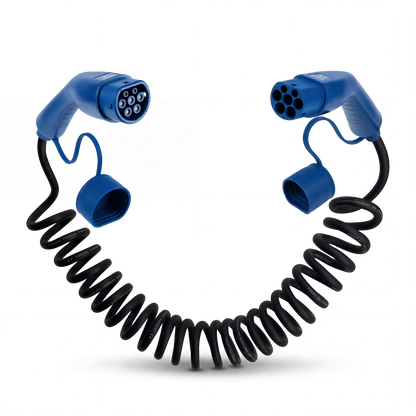 Type 2 | 1 phase | 16A | 3,7kW | coiled charging cable