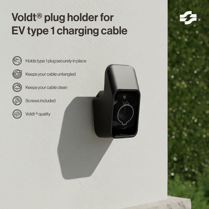 Plug holder for EV type 1 charging cable