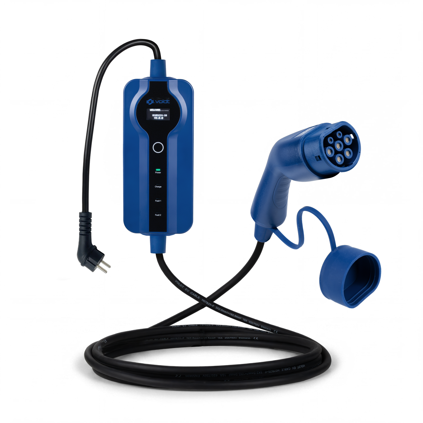 Voldt® Portable charger schuko 230V | 8A - 16A | 3,7kW + APP