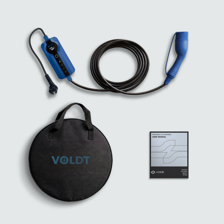 Voldt® Portable charger schuko 230V | 8A - 16A | 3,7kW + APP