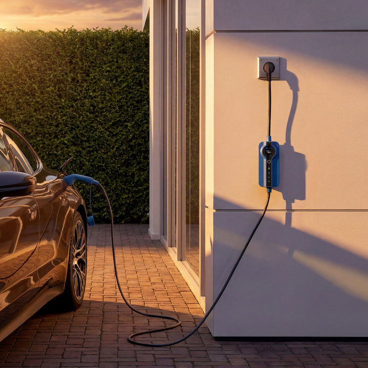 Voldt® Portable charger schuko 230V | 8A - 16A | 3,7kW + APP