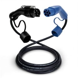 Type 1 - type 2 | 1 phase | 32a | 7.4kW charging cable